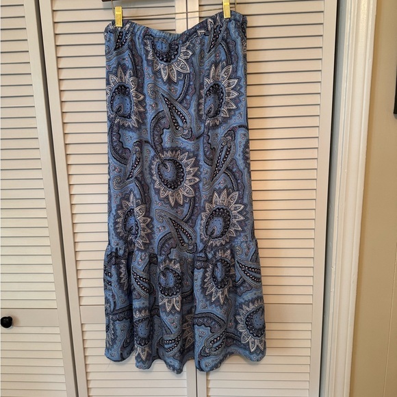 Talbots paisley maxi skirt. Size L - Picture 2 of 7